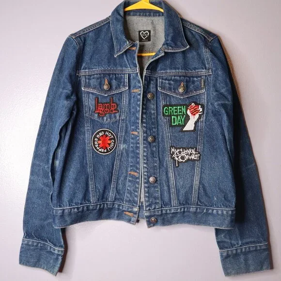 custom Jackets Coats Battle Vest Jean Jacket Band Patches